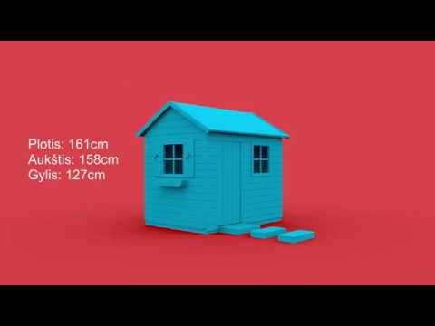 Surinkimas: 4IQ Medinis Vaikų Žaidimų Namelis VYTURĖLIS