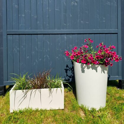 Vazonas “Blanka” su vandens rezervuaru ir ratukais, 99 cm - Image 5