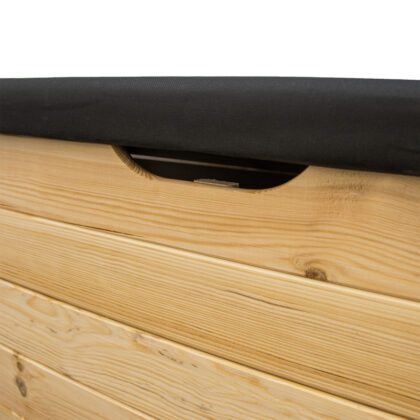 medinė dėžė su paminkštintu dangčiu, 200 l