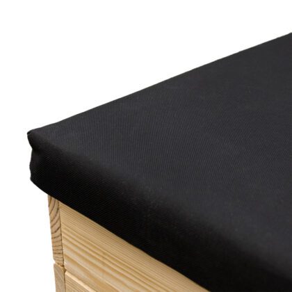 medinė dėžė su paminkštintu dangčiu, 200 l