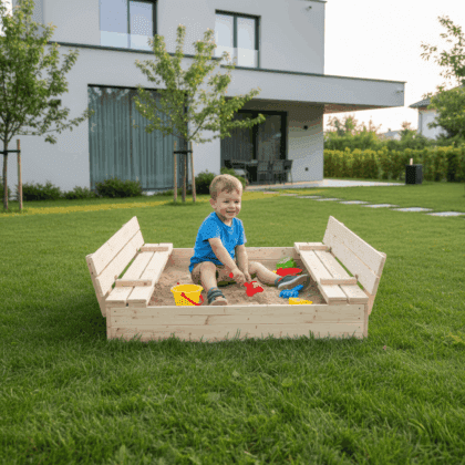 smėlio dėžė hatis, 120x120 cm