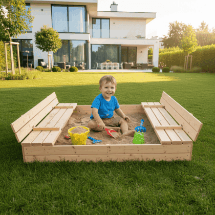 smėlio dėžė hatis, 160x160 cm