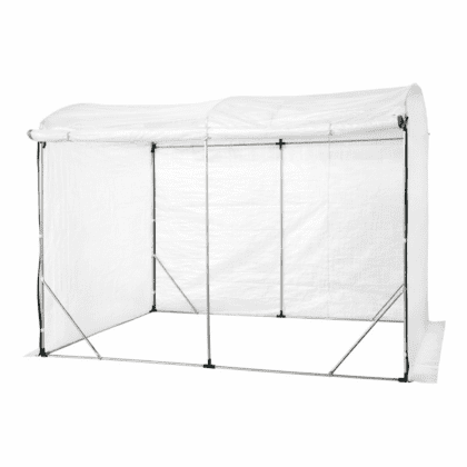 Šoninis šiltnamis, pe, 3 m2, 3x1 m, baltas