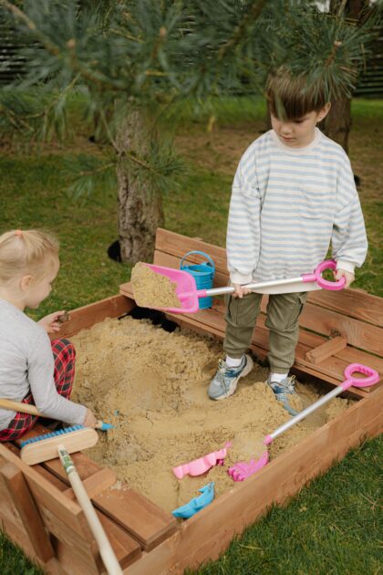 impregnuota smėlio dėžė hatis, 140x140 cm