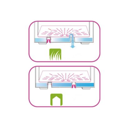 Vazonas “Blanka” su vandens rezervuaru ir ratukais, 99 cm - Image 10