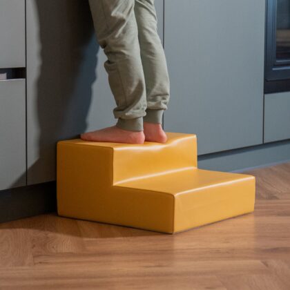 Minkštų kaladėlių komplektas „Sraigė”, pastelinis rausvas - Image 5