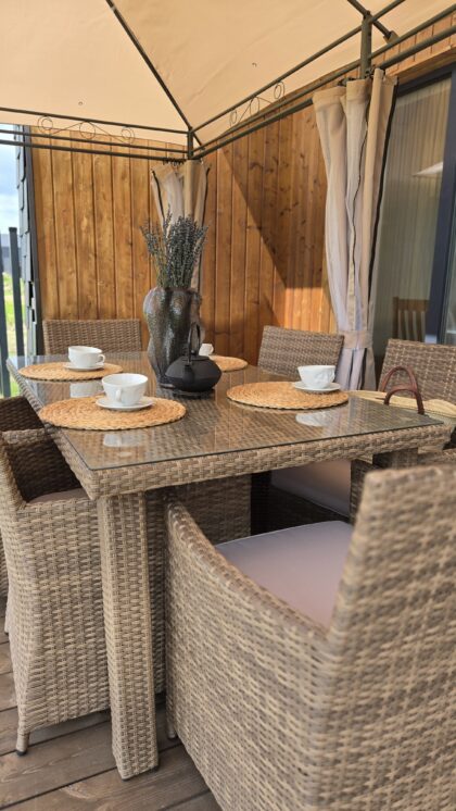 Lauko pavėsinė, 3 x 4 m, su tinkleliu, smėlio spalvos - Image 6