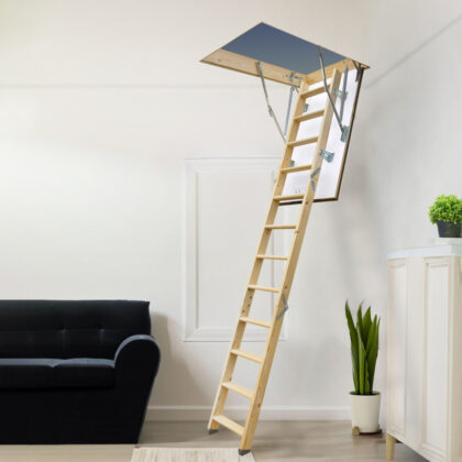 mediniai palėpės laiptai „greenline" 120 x 90 cm