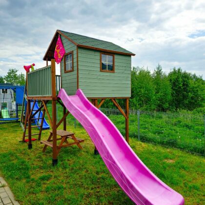 Čiuožykla 290cm, purpurinė