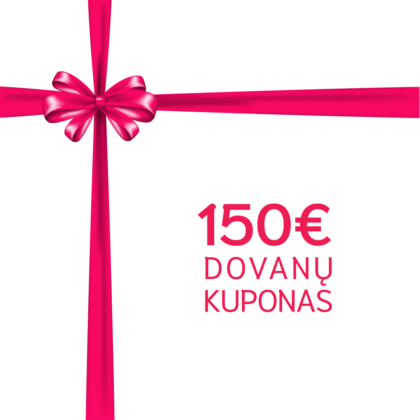 4IQ dovanų čekis 150 EUR vertės