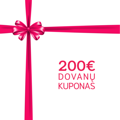 4IQ dovanų čekis 200 EUR vertės