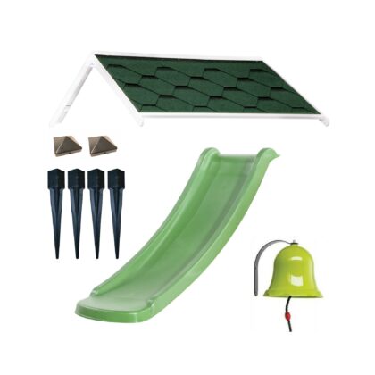 Priedų rinkinys žaidimų nameliui "Žiogelis" (žalias)