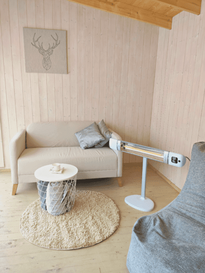 Infraraudonųjų spindulių šildytuvas “Mila” 2500W, baltas