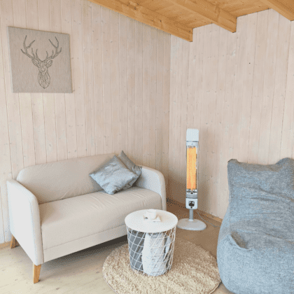 Infraraudonųjų spindulių šildytuvas “Mila” 2500W, baltas