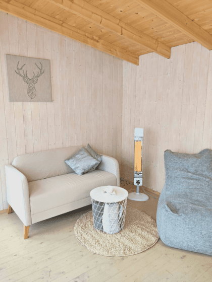 Infraraudonųjų spindulių šildytuvas “Mila” 2500W, baltas