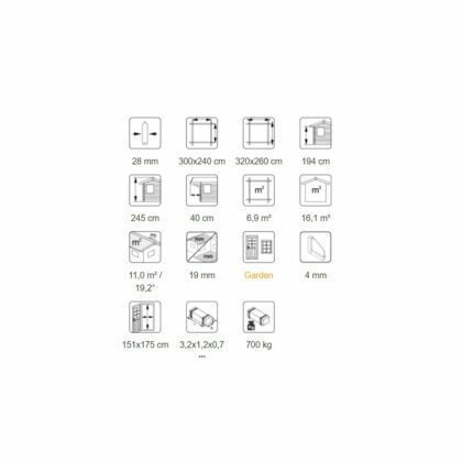 Medinis sodo namelis „Vasara" 6,9 M2