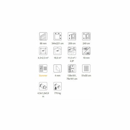 Medinis sandėliukas „Elnias“ 6,6 m2