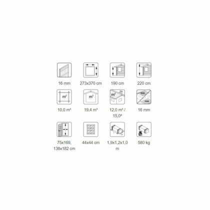 Medinis sandėliukas „Vilkas“ 9,9 m2