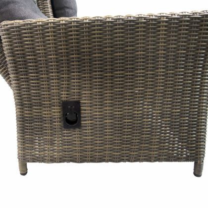 Lauko baldų komplektas "Ramzis", rudos spalvos