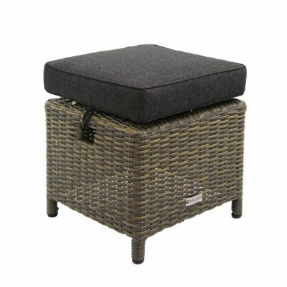 Lauko baldų komplektas "Ramzis", rudos spalvos