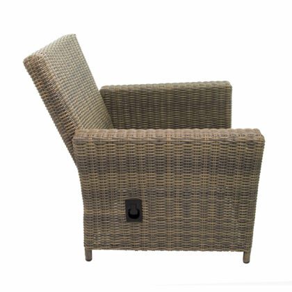 Lauko baldų komplektas "Ramzis", rudos spalvos