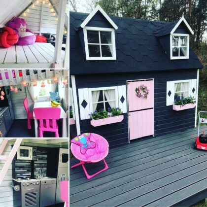 Dažai medienai, rausvos spalvos, 0,9 l