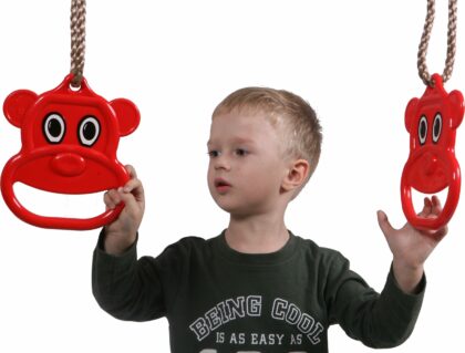 Plastikiniai gimnastikos žiedai "Beždžionėlės"