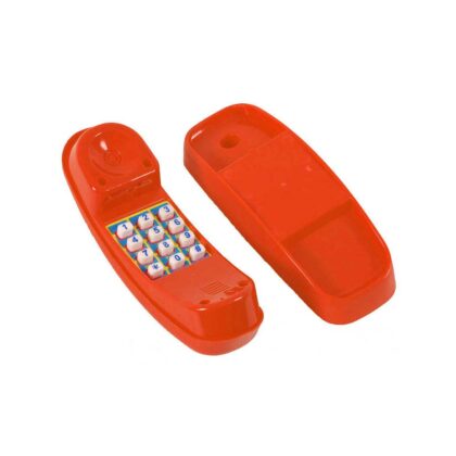 Vaikiškas telefonas, raudonas