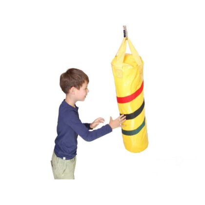 Pakabinama vaikiška bokso kriaušė, geltona