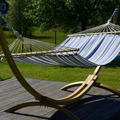 Hamakas su rėmu "Lazy" (mėlynas)