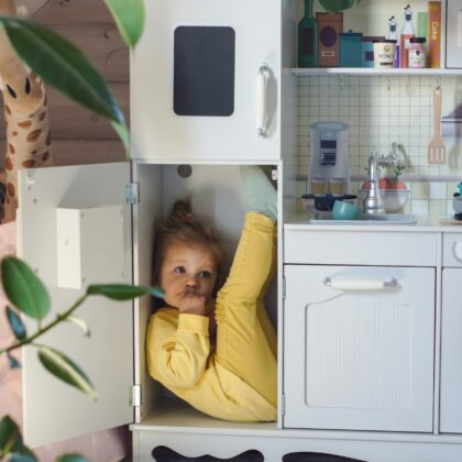 Medinė vaikiška virtuvėlė „Aistė“