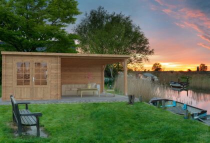 Medinis sodo namelis „Ela“ 6,9 + 10,0 m2