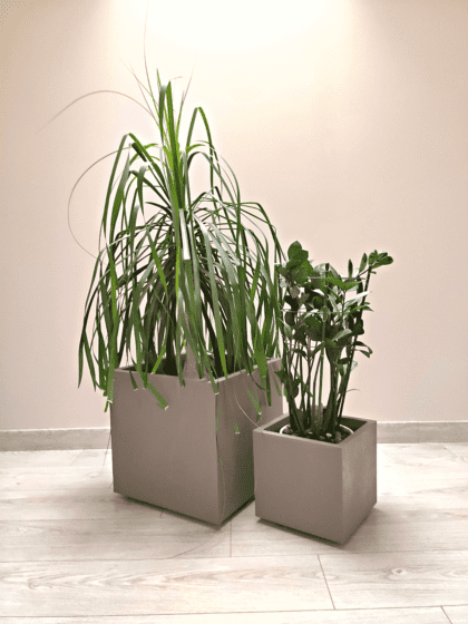 Vazonas "Kvarcas" su vandens rezervuaru, 25 cm