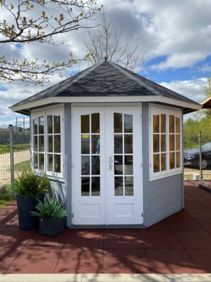 Vazonas "Antracitas" su vandens rezervuaru, 39 cm