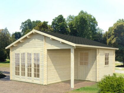 Medinis sodo namelis „Irena“ 21,9 + 5,2 m2