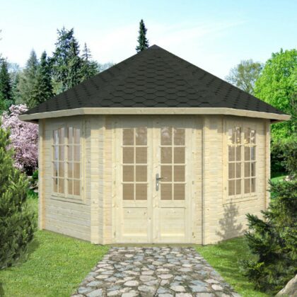 Medinė pavėsinė „Karolina“ 14,1 m2