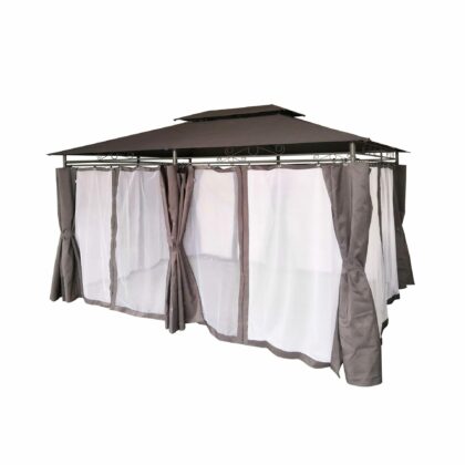 Lauko pavėsinė 3x4 m (su sienomis)