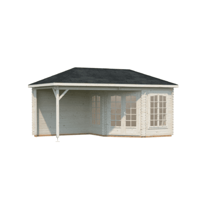 Medinė pavėsinė „Margarita“ 7 + 8,1 m2