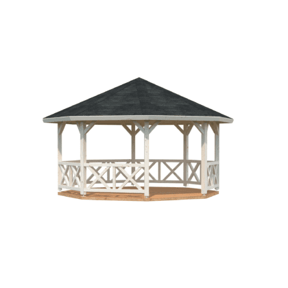 Medinė pavėsinė "Patogumas" 18 m2