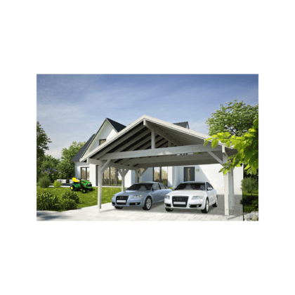 Medinė stoginė automobiliams „Robertas“ 20,6 m2