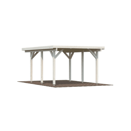 Medinė stoginė automobiliams „Karolis“ 11,7 m2