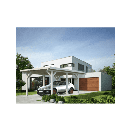 Medinė stoginė automobiliams „Karolis“ 11,7 m2