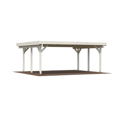 Medinė stoginė automobiliams „Karolis“ 20,6m2