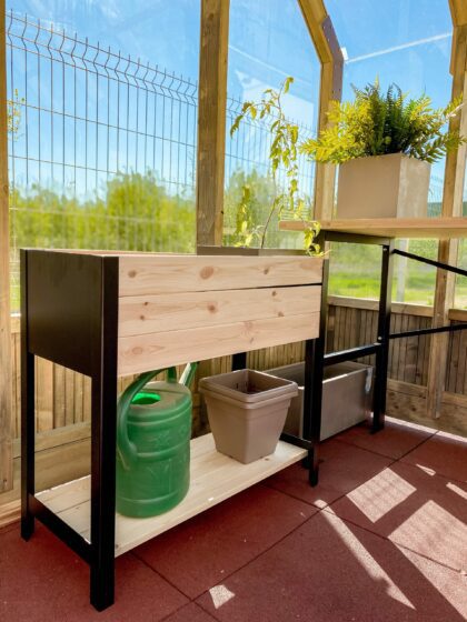 Medinė pakelta lysvė "Anturis" 78 x 36 x 72 cm