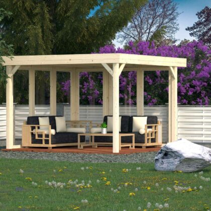 Medinė pavėsinė „Liusi" 12,2 m2