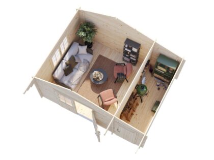 Medinis sodo namelis „Ema“ 14,2 m2 - Image 6