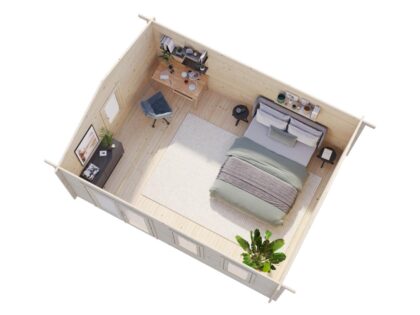 Medinis sodo namelis „Irma“ 19,1 m2 - Image 6