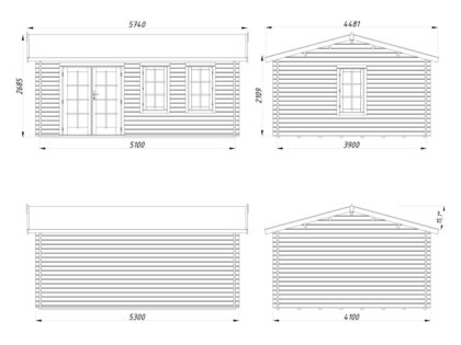 Medinis sodo namelis „Irma“ 19,1 m2 - Image 8