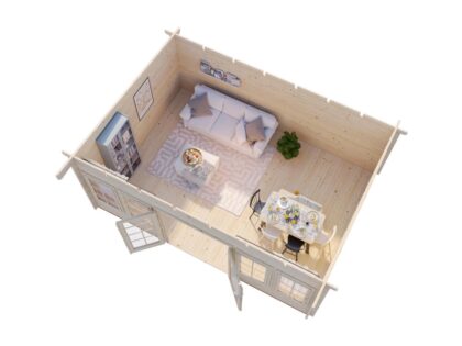 Medinis sodo namelis „Liza“ 19,4 m2 - Image 7