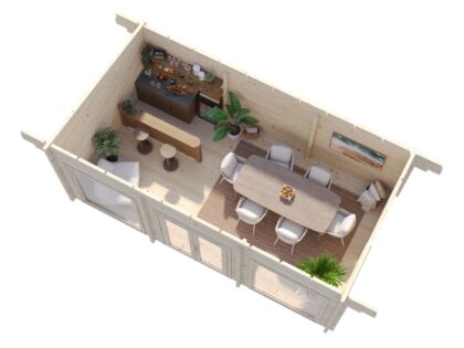 Medinis sodo namelis „Rasa“ 19,7 m2 - Image 4